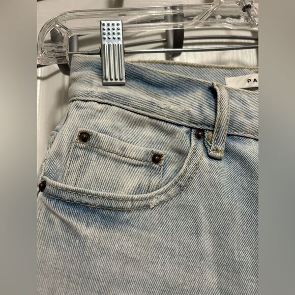 PacSun Light Blue Ultra High Waisted Vintage Denim Shorts size 24 NWT cotton - Picture 9 of 16